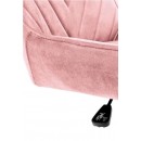 Кресло компьютерное HALMAR RICO розовый/хром